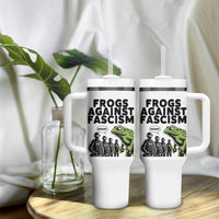 Frogs Against Fascism Tumbler With Handle Resist 2025 Free Portland Protest - Wonder Print Shop