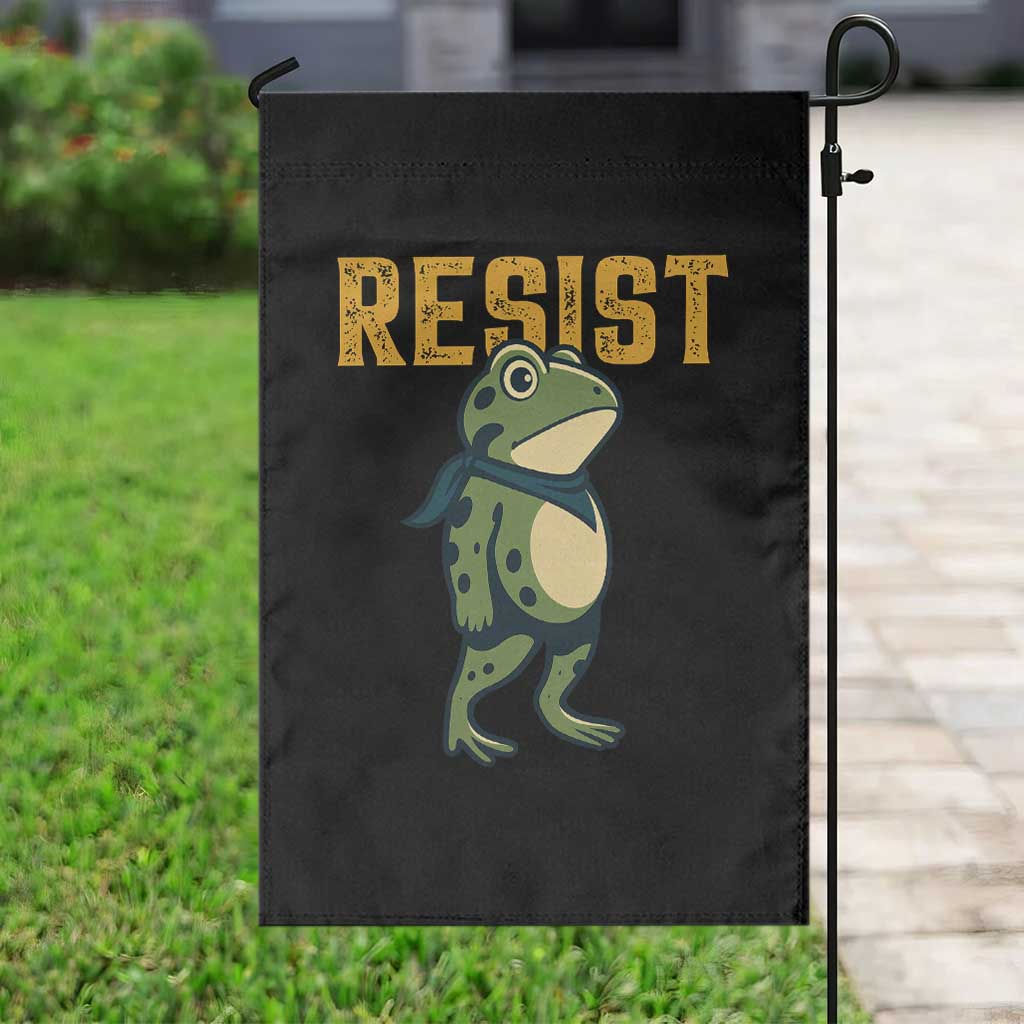 Resist Frog Protest Garden Flag Free Portland Political Satire - Wonder Print Shop