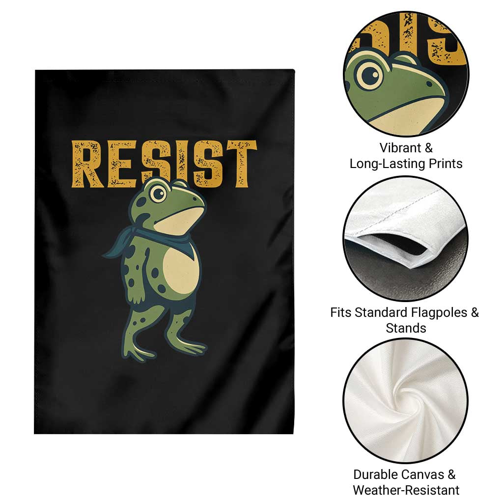Resist Frog Protest Garden Flag Free Portland Political Satire - Wonder Print Shop
