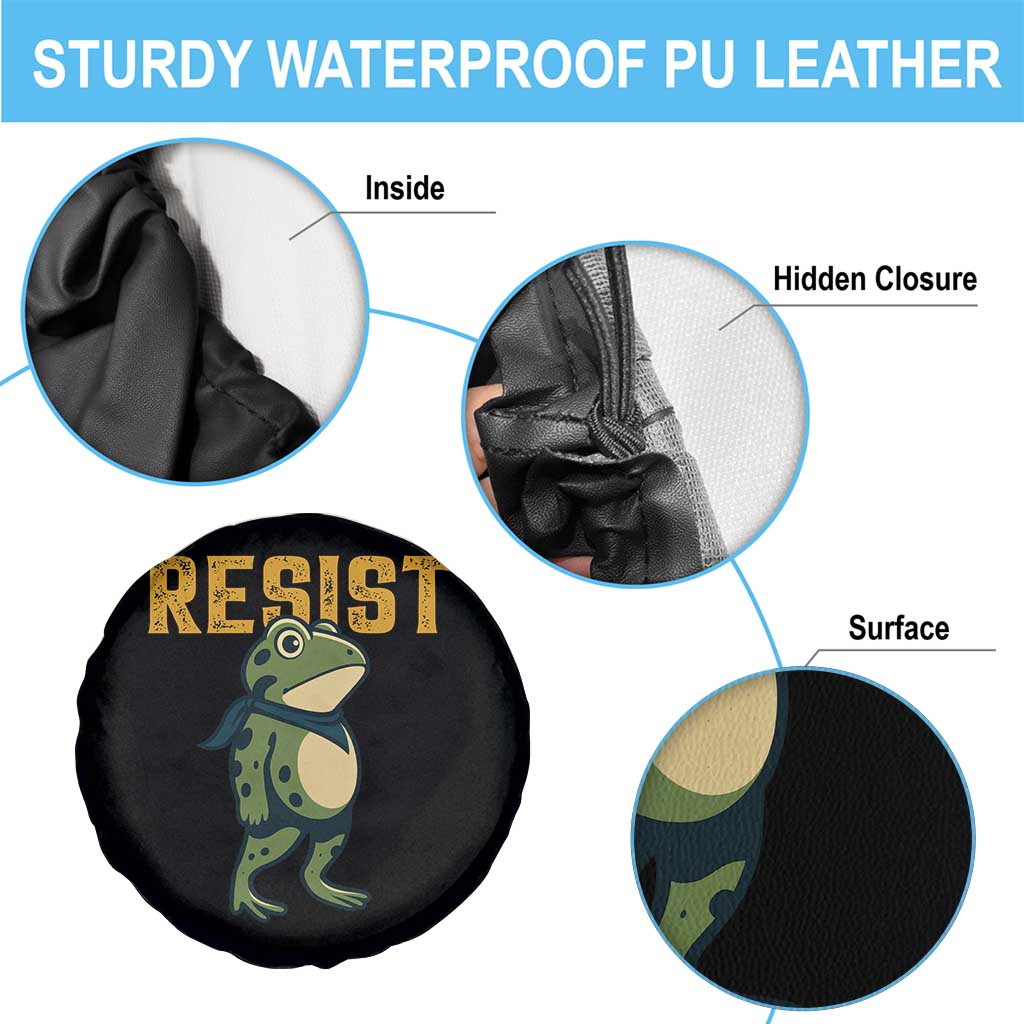 Resist Frog Protest Spare Tire Cover Free Portland Political Satire - Wonder Print Shop