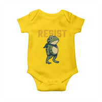 Resist Frog Protest Baby Onesie Free Portland Political Satire - Wonder Print Shop