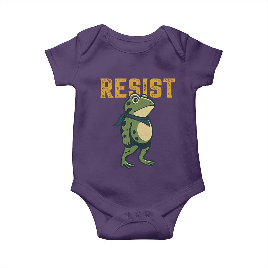 Resist Frog Protest Baby Onesie Free Portland Political Satire - Wonder Print Shop