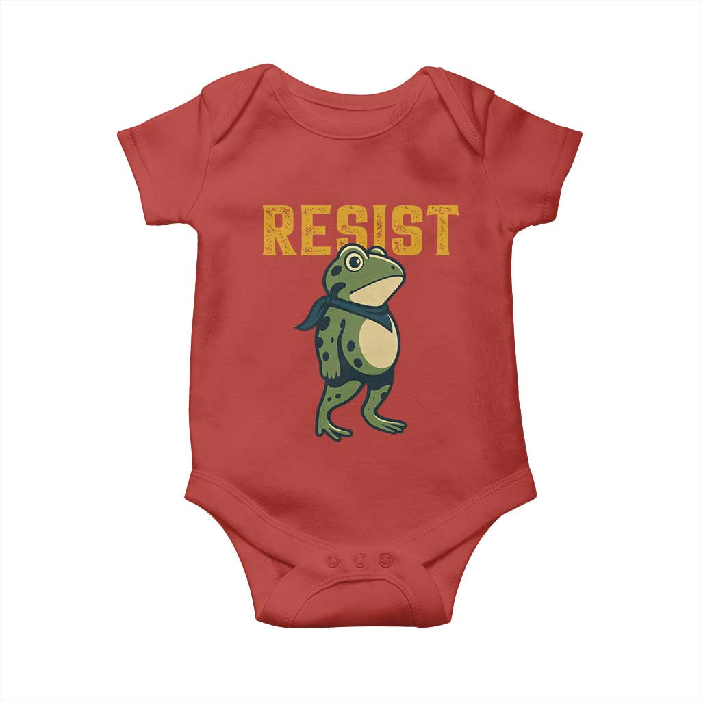 Resist Frog Protest Baby Onesie Free Portland Political Satire - Wonder Print Shop