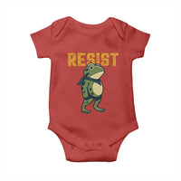 Resist Frog Protest Baby Onesie Free Portland Political Satire - Wonder Print Shop