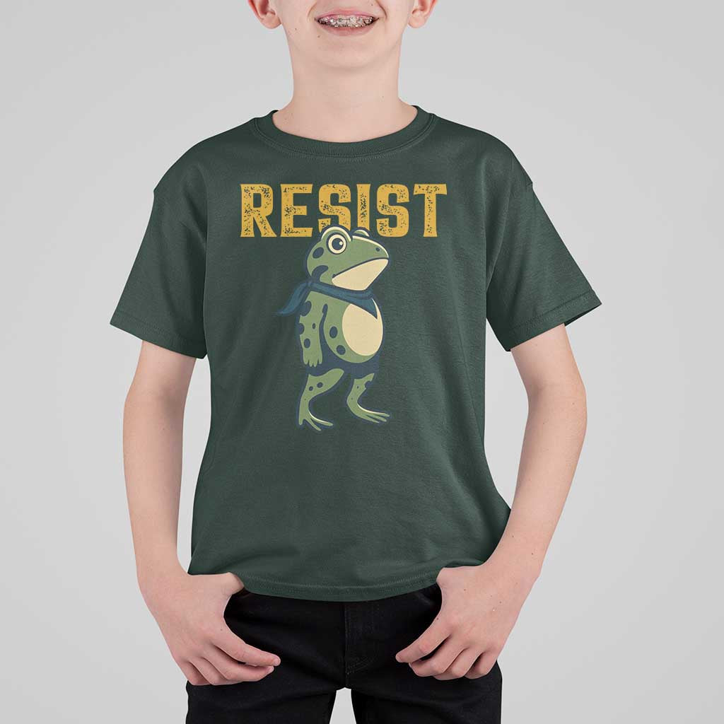 Resist Frog Protest T Shirt For Kid Free Portland Political Satire - Wonder Print Shop