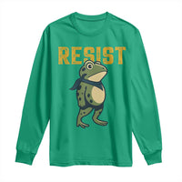 Resist Frog Protest Long Sleeve Shirt Free Portland Political Satire - Wonder Print Shop