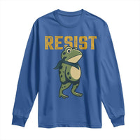 Resist Frog Protest Long Sleeve Shirt Free Portland Political Satire - Wonder Print Shop