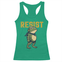 Resist Frog Protest Racerback Tank Top Free Portland Political Satire - Wonder Print Shop