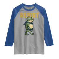 Resist Frog Protest Raglan Shirt Free Portland Political Satire - Wonder Print Shop