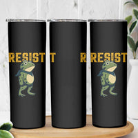 Resist Frog Protest Skinny Tumbler Free Portland Political Satire - Wonder Print Shop