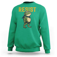Resist Frog Protest Sweatshirt Free Portland Political Satire - Wonder Print Shop