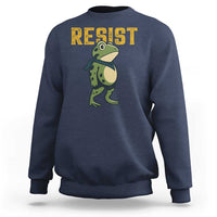Resist Frog Protest Sweatshirt Free Portland Political Satire - Wonder Print Shop