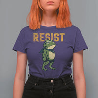 Resist Frog Protest T Shirt For Women Free Portland Political Satire - Wonder Print Shop