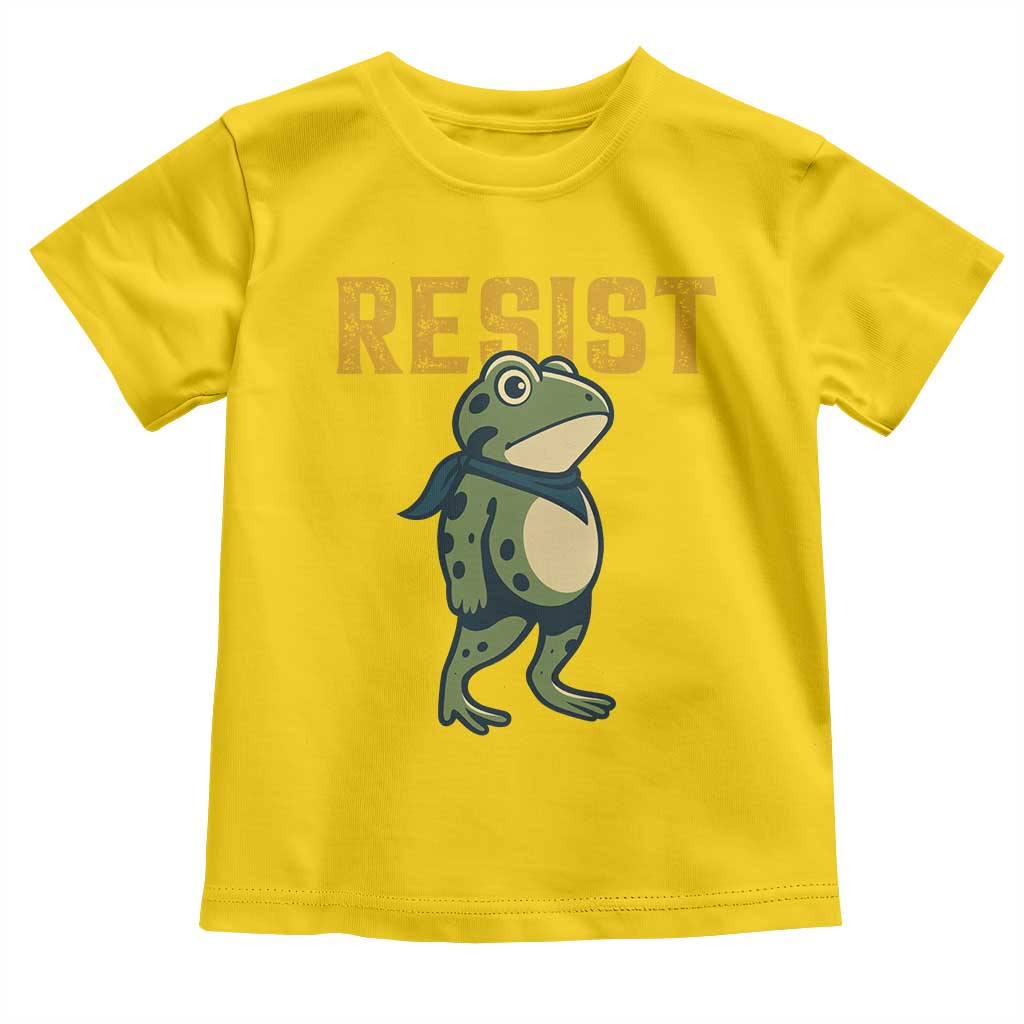 Resist Frog Protest Toddler T Shirt Free Portland Political Satire - Wonder Print Shop