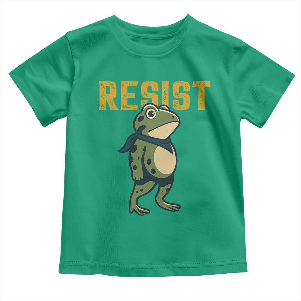 Resist Frog Protest Toddler T Shirt Free Portland Political Satire - Wonder Print Shop