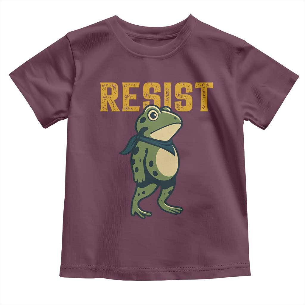Resist Frog Protest Toddler T Shirt Free Portland Political Satire - Wonder Print Shop