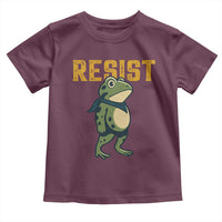 Resist Frog Protest Toddler T Shirt Free Portland Political Satire - Wonder Print Shop
