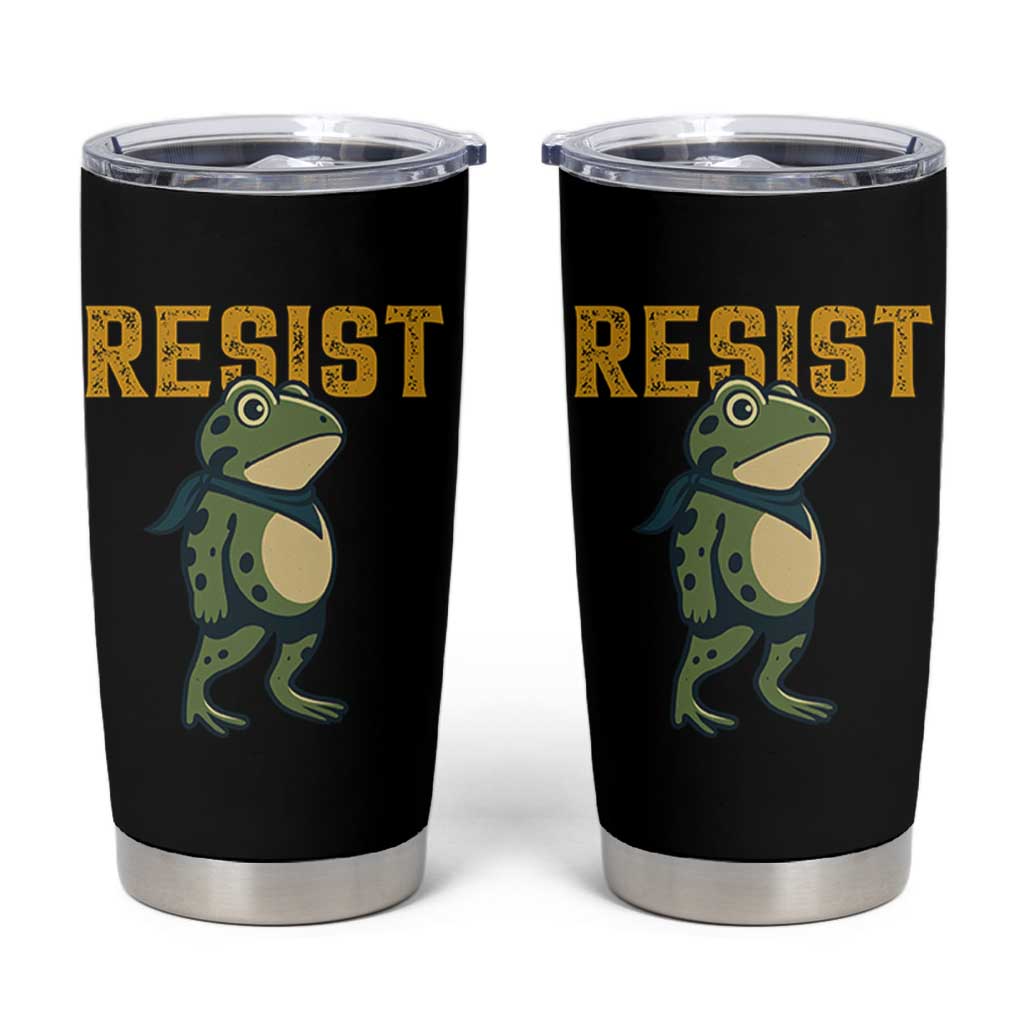 Resist Frog Protest Tumbler Cup Free Portland Political Satire - Wonder Print Shop