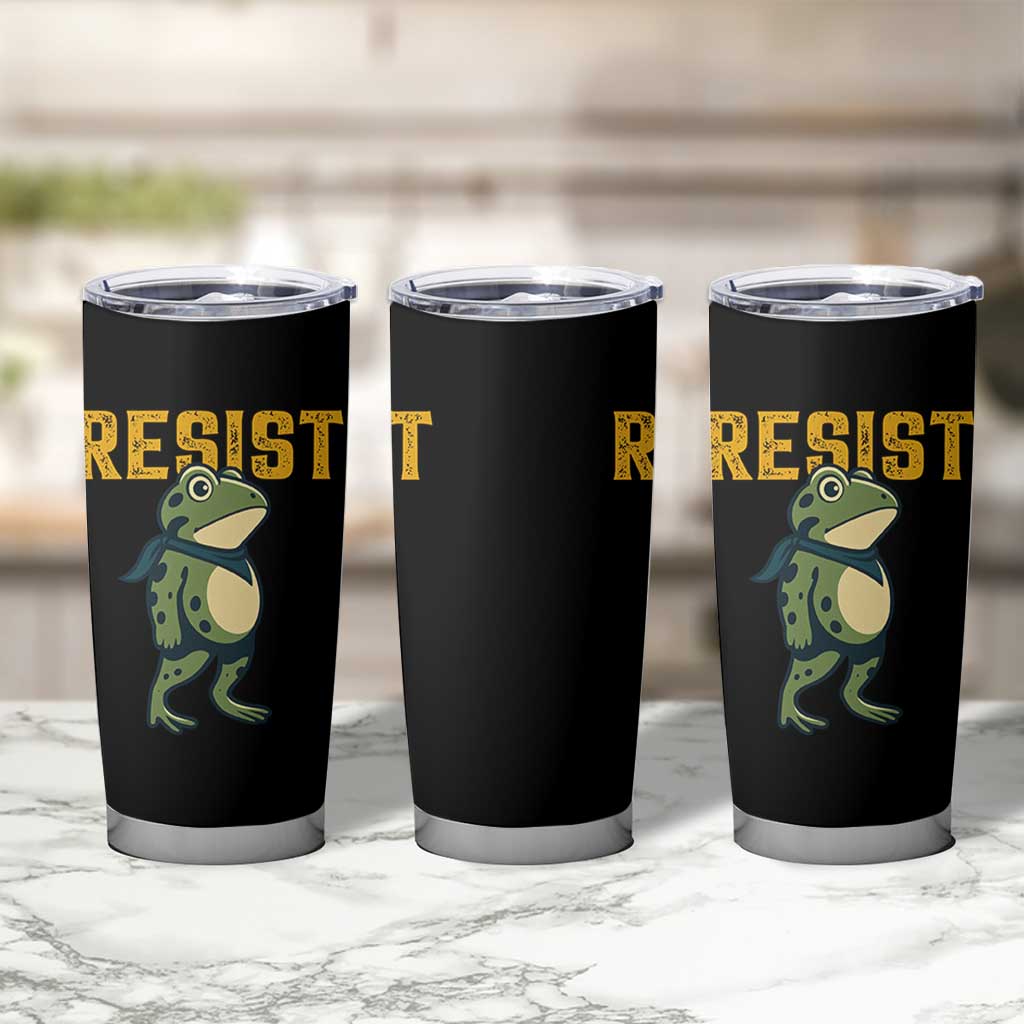 Resist Frog Protest Tumbler Cup Free Portland Political Satire - Wonder Print Shop