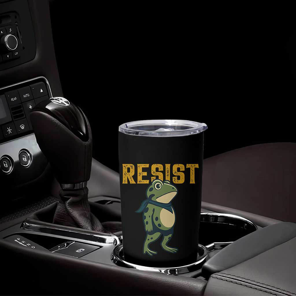 Resist Frog Protest Tumbler Cup Free Portland Political Satire - Wonder Print Shop