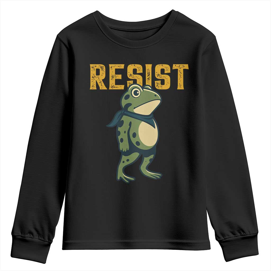 Resist Frog Protest Youth Sweatshirt Free Portland Political Satire - Wonder Print Shop