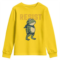 Resist Frog Protest Youth Sweatshirt Free Portland Political Satire - Wonder Print Shop