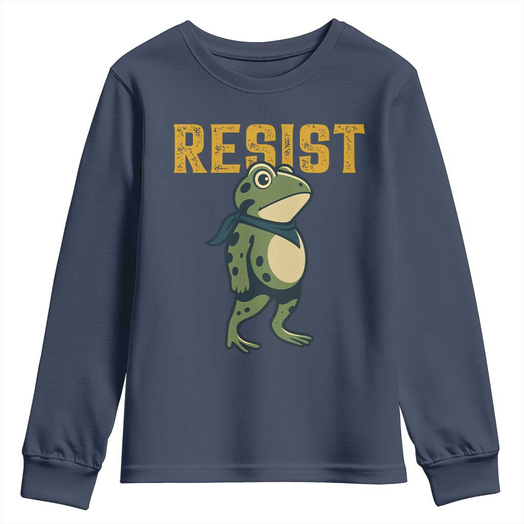 Resist Frog Protest Youth Sweatshirt Free Portland Political Satire - Wonder Print Shop