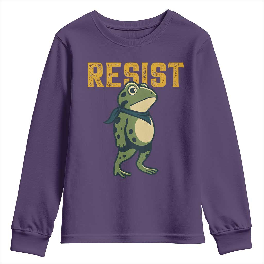 Resist Frog Protest Youth Sweatshirt Free Portland Political Satire - Wonder Print Shop