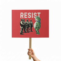 Resist Frog Protest Sign Inflatable Animal Protest Free Portland - Wonder Print Shop