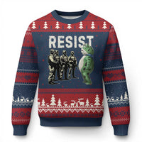 Resist Frog Ugly Christmas Sweater Inflatable Animal Protest Free Portland - Wonder Print Shop