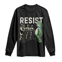 Resist Frog Long Sleeve Shirt Inflatable Animal Protest Free Portland - Wonder Print Shop