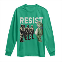 Resist Frog Long Sleeve Shirt Inflatable Animal Protest Free Portland - Wonder Print Shop