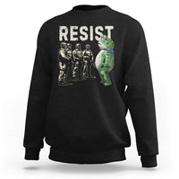 Resist Frog Sweatshirt Inflatable Animal Protest Free Portland - Wonder Print Shop