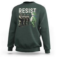 Resist Frog Sweatshirt Inflatable Animal Protest Free Portland - Wonder Print Shop