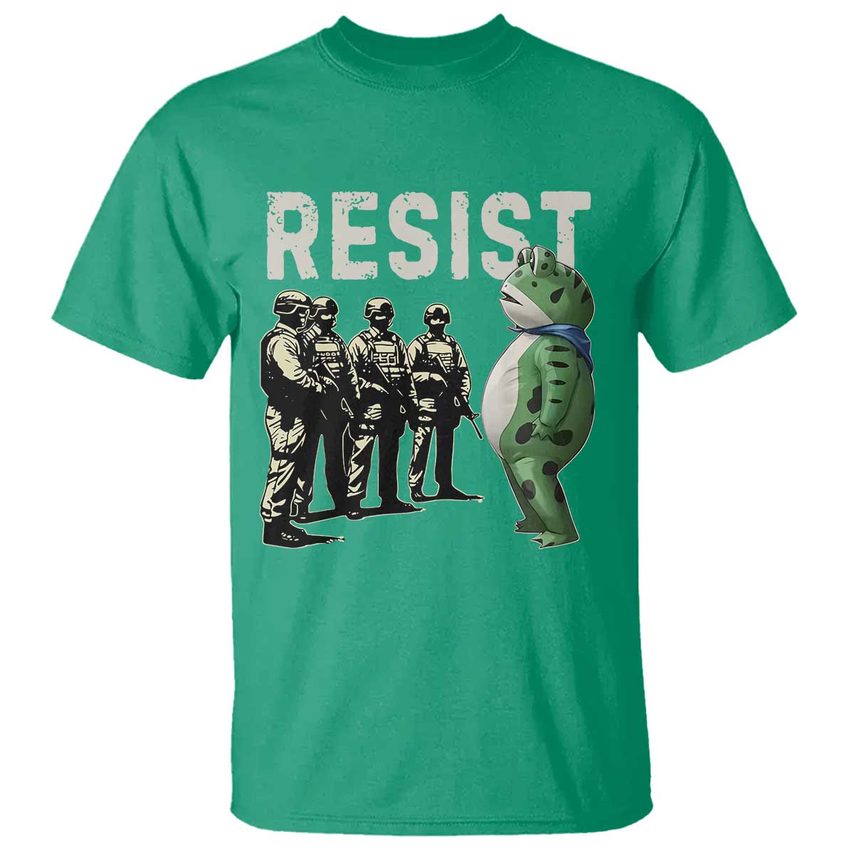 Resist Frog T Shirt Inflatable Animal Protest Free Portland - Wonder Print Shop