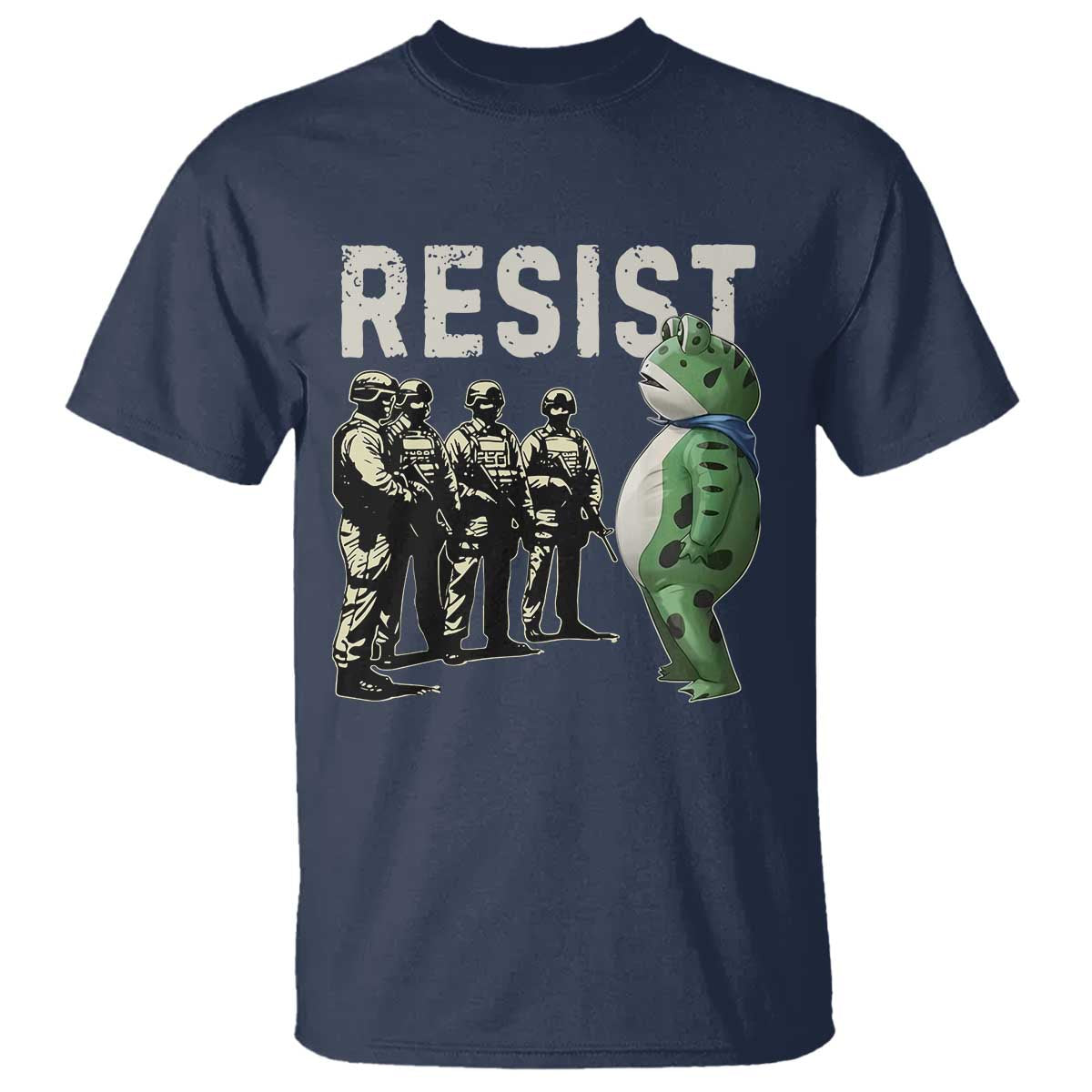 Resist Frog T Shirt Inflatable Animal Protest Free Portland - Wonder Print Shop