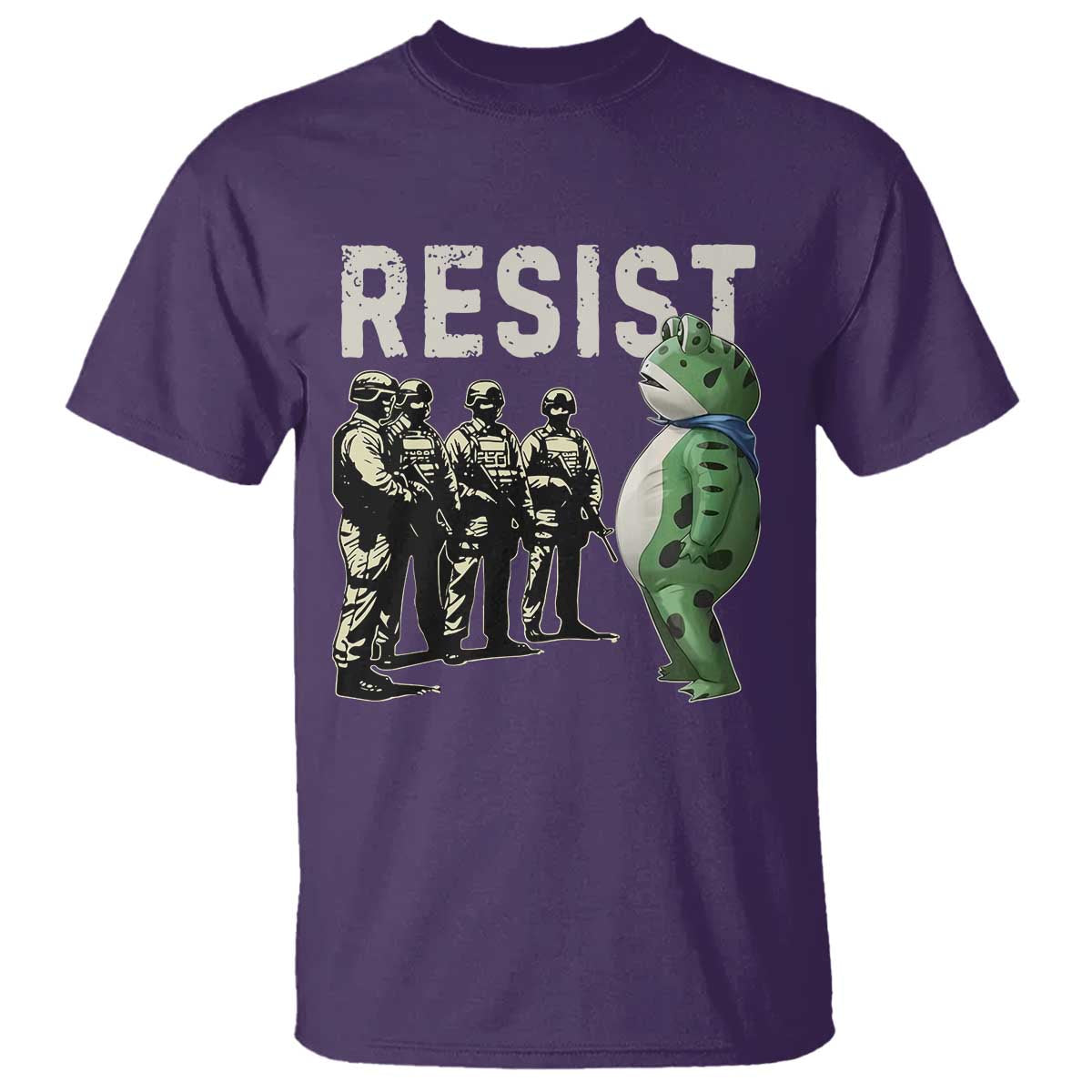 Resist Frog T Shirt Inflatable Animal Protest Free Portland - Wonder Print Shop