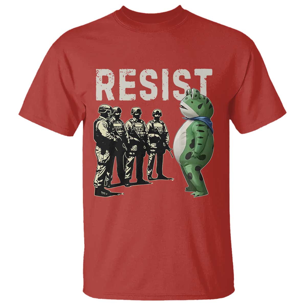 Resist Frog T Shirt Inflatable Animal Protest Free Portland - Wonder Print Shop