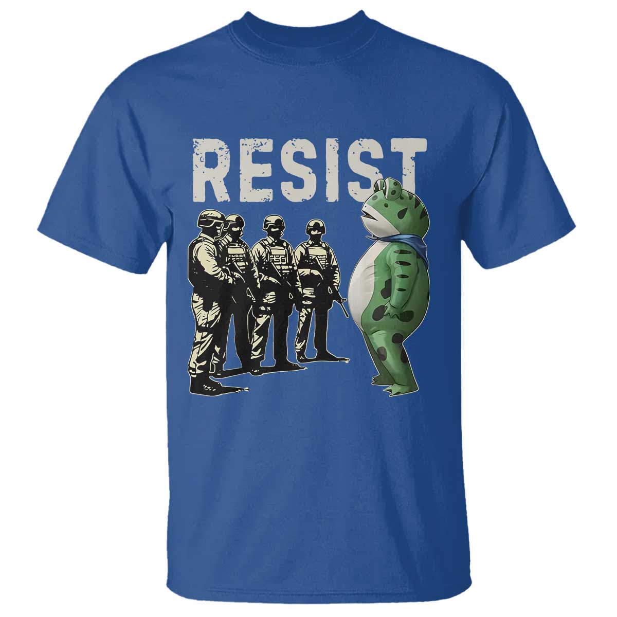 Resist Frog T Shirt Inflatable Animal Protest Free Portland - Wonder Print Shop