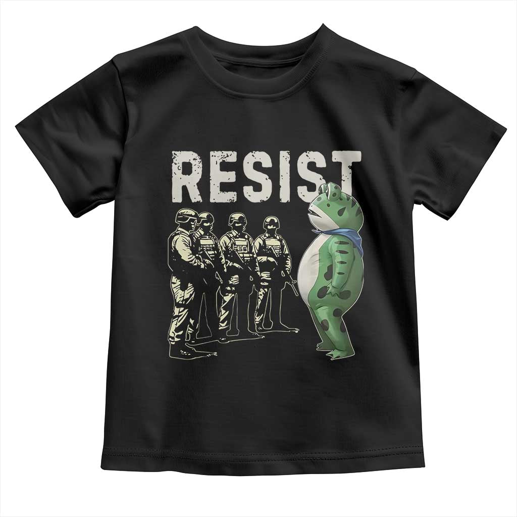 Resist Frog Toddler T Shirt Inflatable Animal Protest Free Portland - Wonder Print Shop