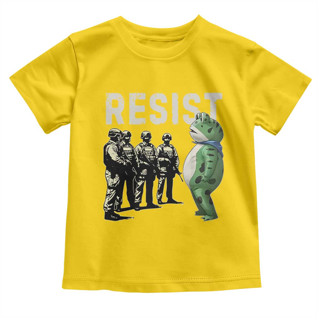 Resist Frog Toddler T Shirt Inflatable Animal Protest Free Portland - Wonder Print Shop