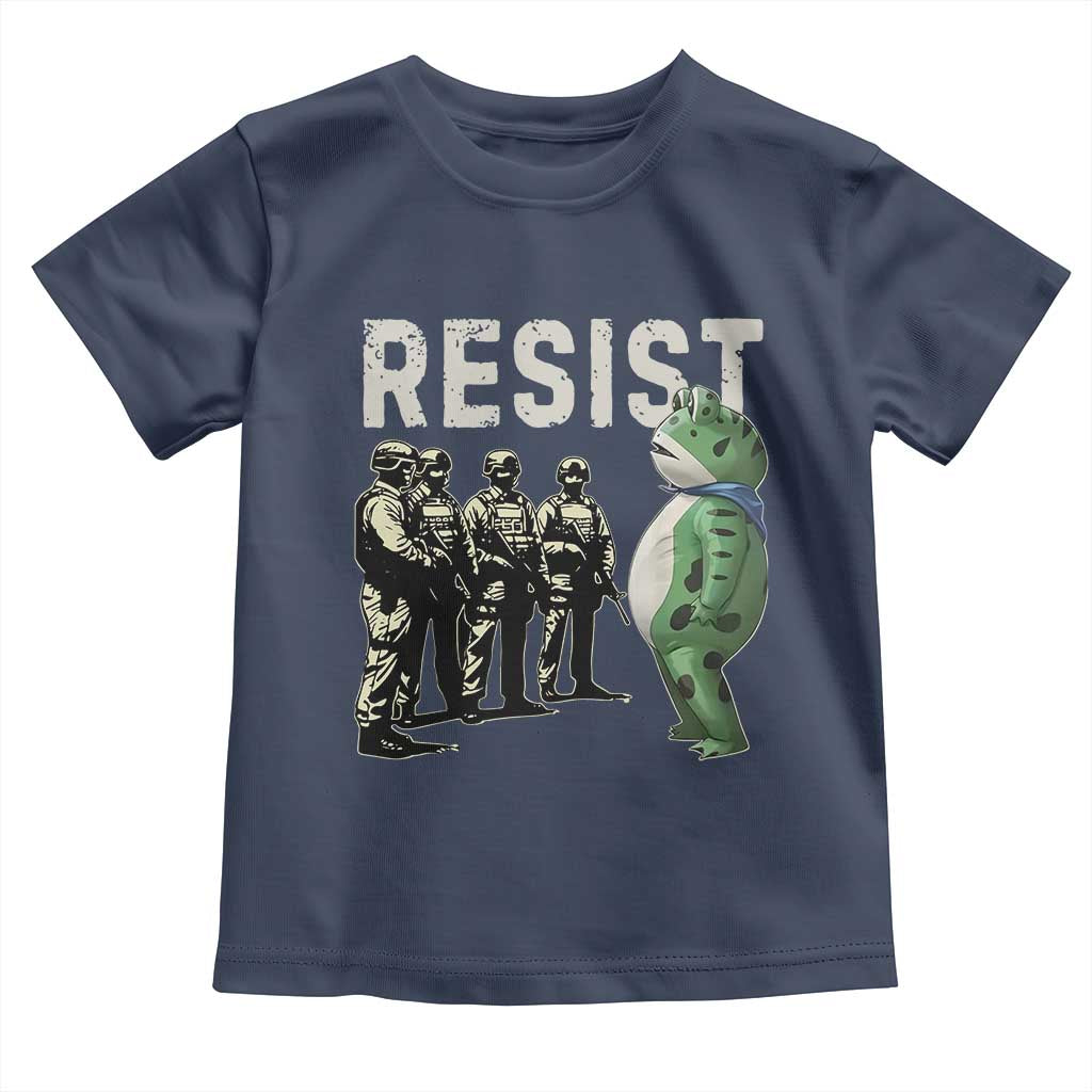 Resist Frog Toddler T Shirt Inflatable Animal Protest Free Portland - Wonder Print Shop