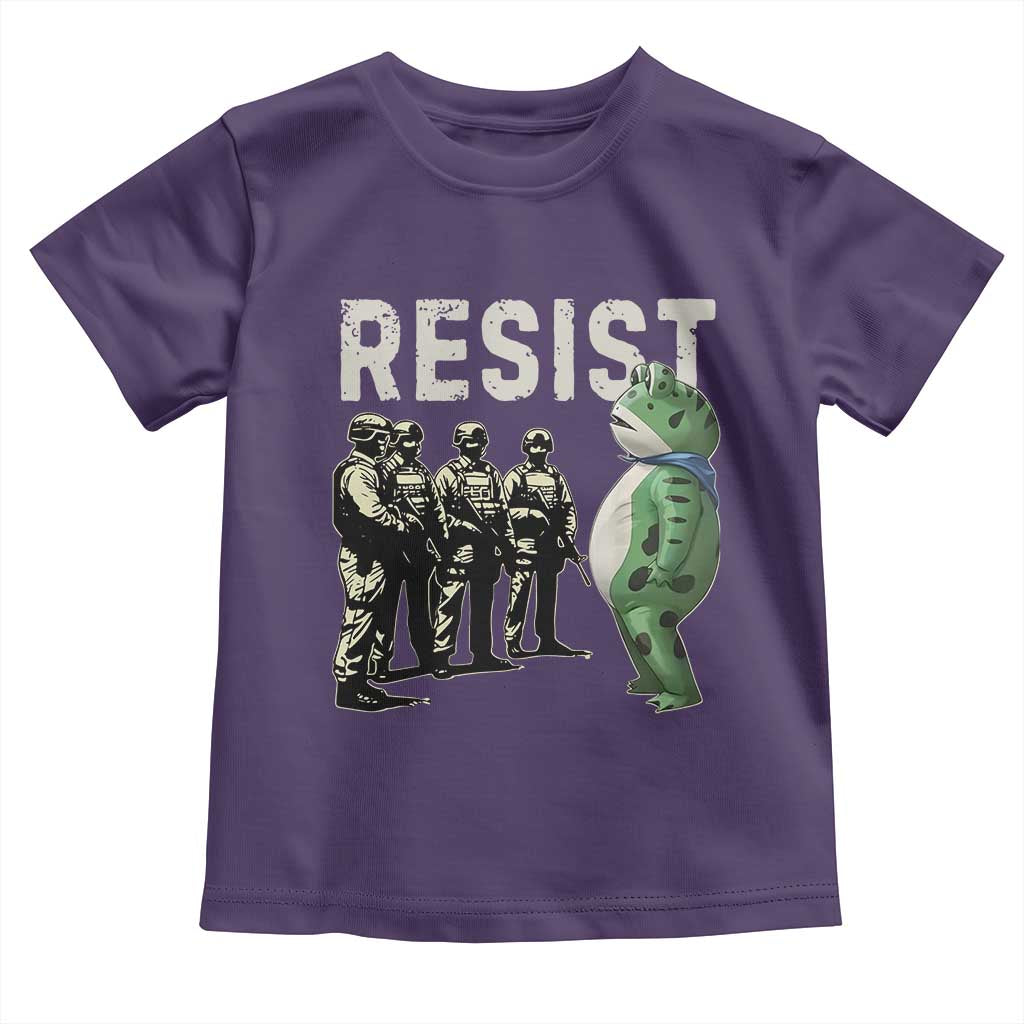 Resist Frog Toddler T Shirt Inflatable Animal Protest Free Portland - Wonder Print Shop