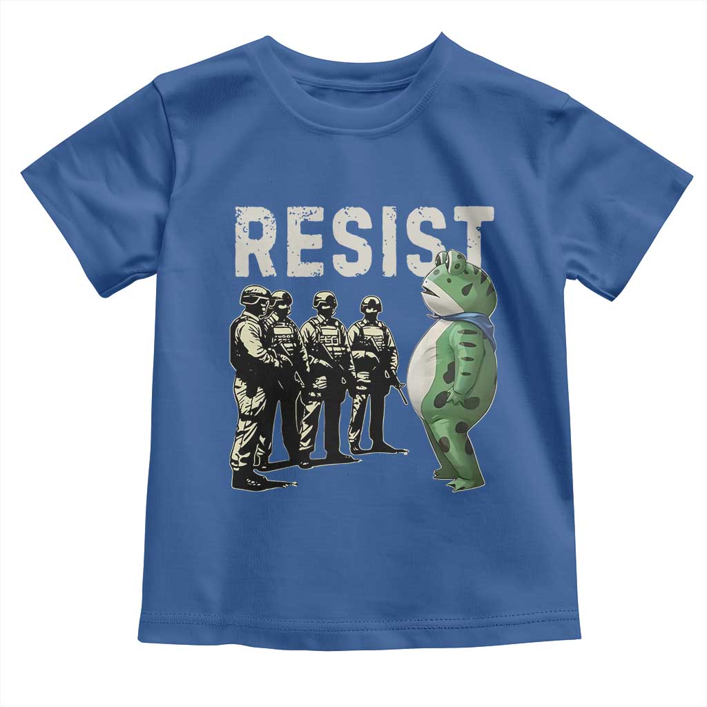 Resist Frog Toddler T Shirt Inflatable Animal Protest Free Portland - Wonder Print Shop