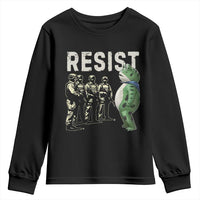 Resist Frog Youth Sweatshirt Inflatable Animal Protest Free Portland - Wonder Print Shop