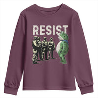 Resist Frog Youth Sweatshirt Inflatable Animal Protest Free Portland - Wonder Print Shop