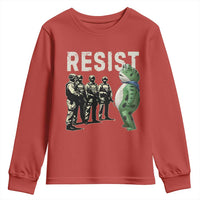 Resist Frog Youth Sweatshirt Inflatable Animal Protest Free Portland - Wonder Print Shop