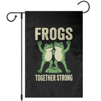 Frogs Together Strong Garden Flag Portland Frog Protest United We Ribbit - Wonder Print Shop