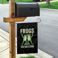 Frogs Together Strong Garden Flag Portland Frog Protest United We Ribbit - Wonder Print Shop