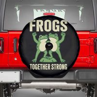 Frogs Together Strong Spare Tire Cover Portland Frog Protest United We Ribbit - Wonder Print Shop